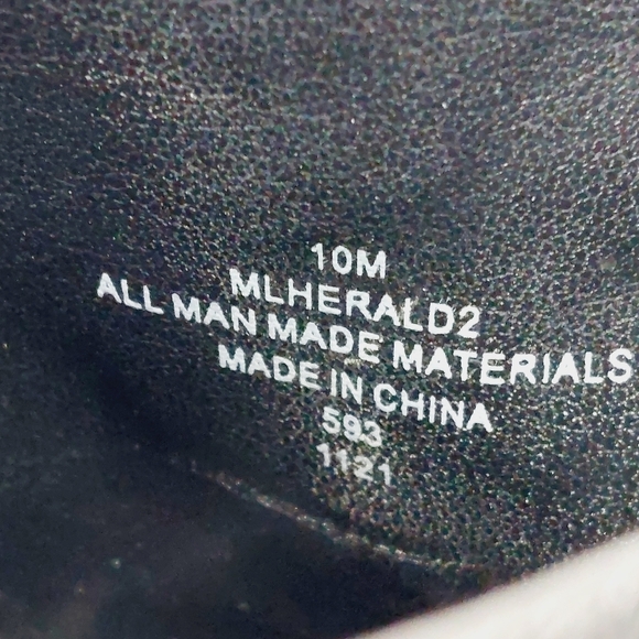 Marc Fisher Herald Black Leather Slip On Platform Wedge Sandals i815 - Picture 9 of 11